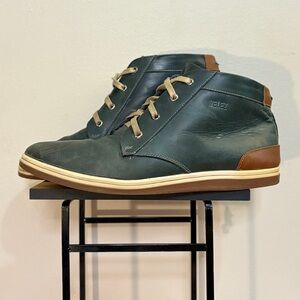 VELEZ Green & Cognac Leather Chukka Boots Size 11